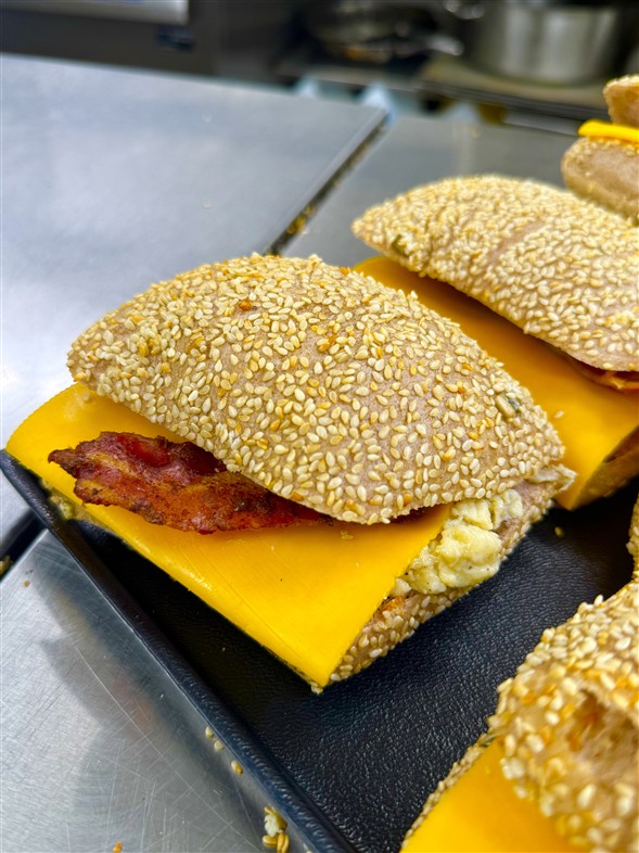 Breakfast burger